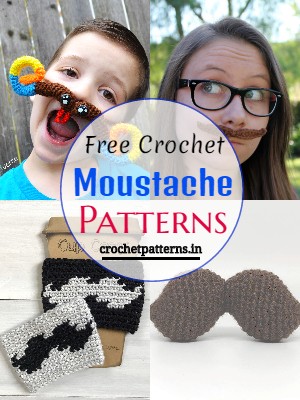 Crochet Moustache Patterns 1