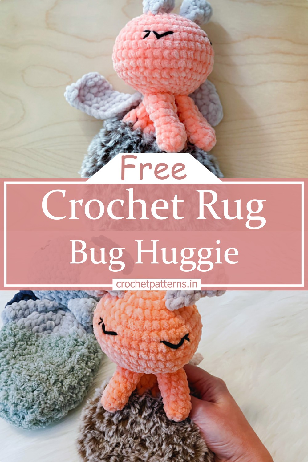 Crochet Rug Bug Huggie