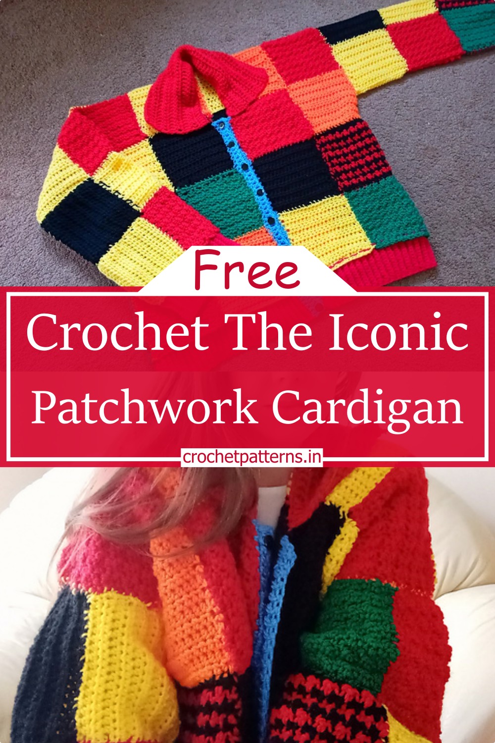 Crochet The Iconic Patchwork Cardigan