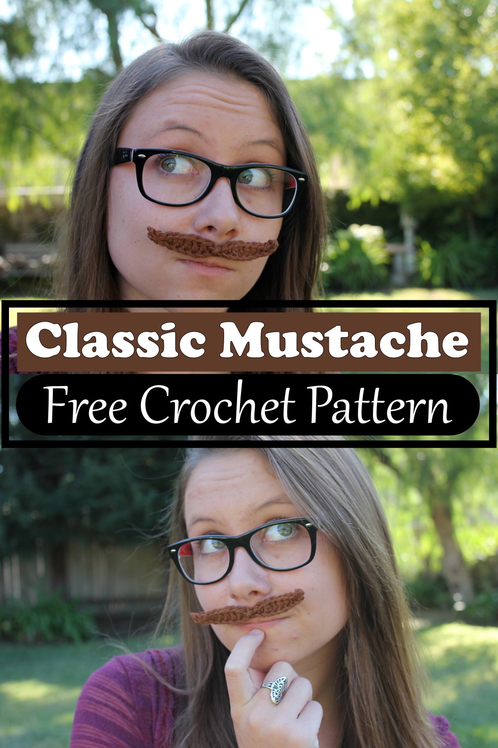 Crocheted Classic Mustache