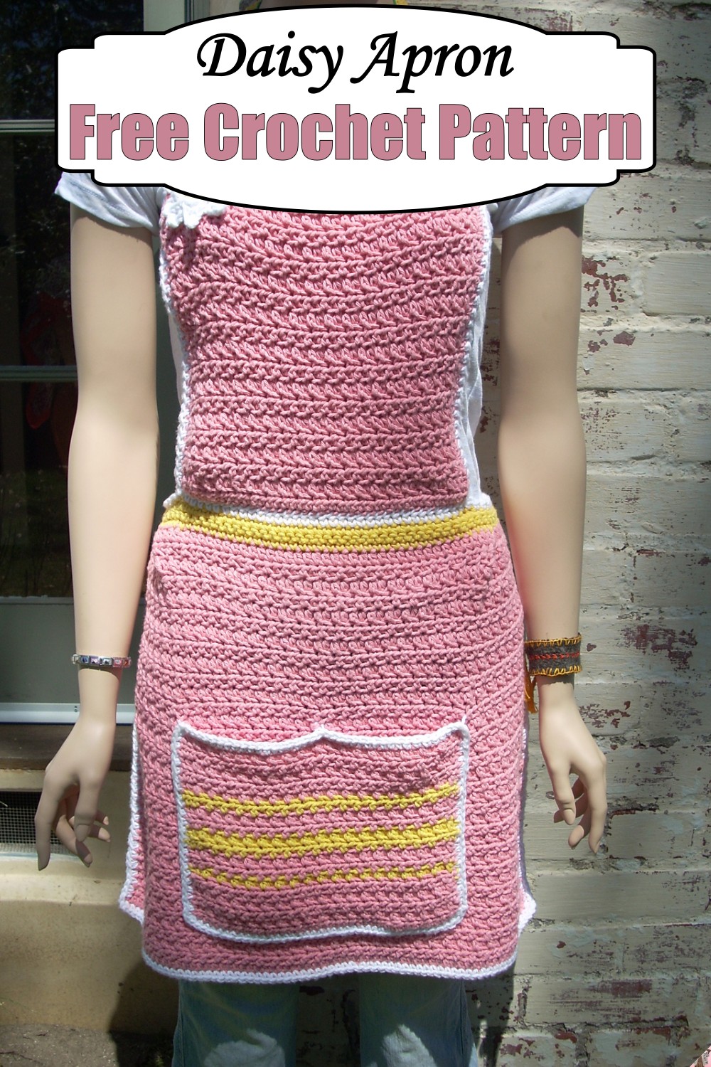 Crocheted Daisy Apron