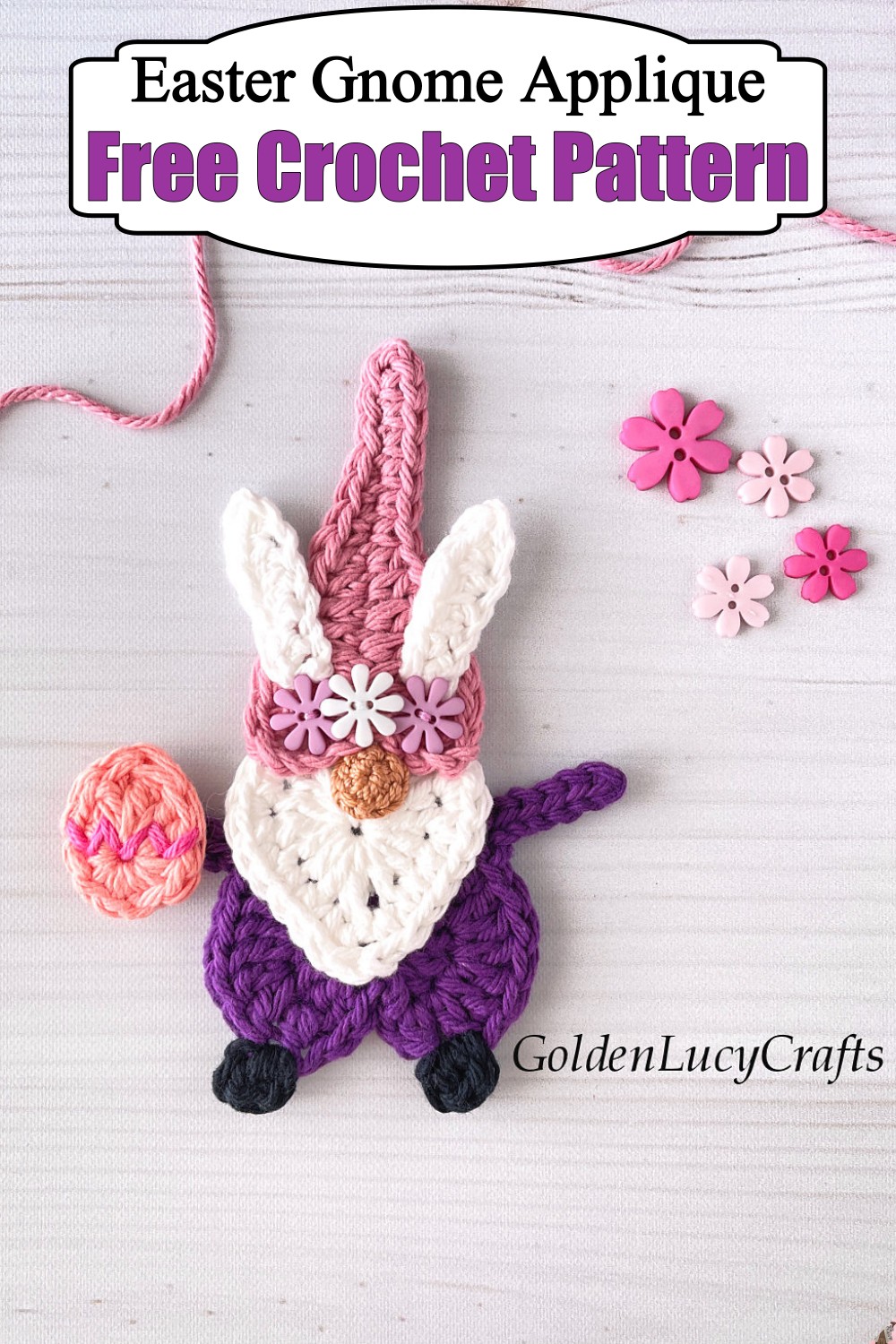 Easter Gnome Applique