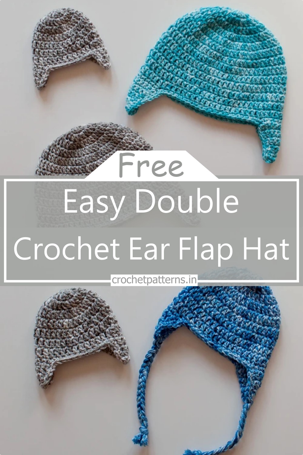 Easy Double Crochet Ear Flap Hat