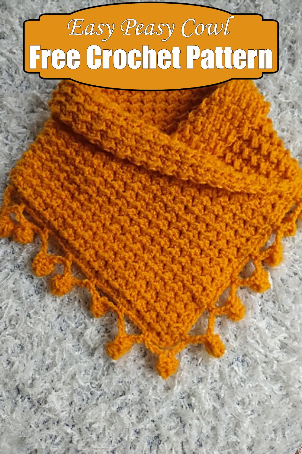 Easy Peasy Crochet Cowl