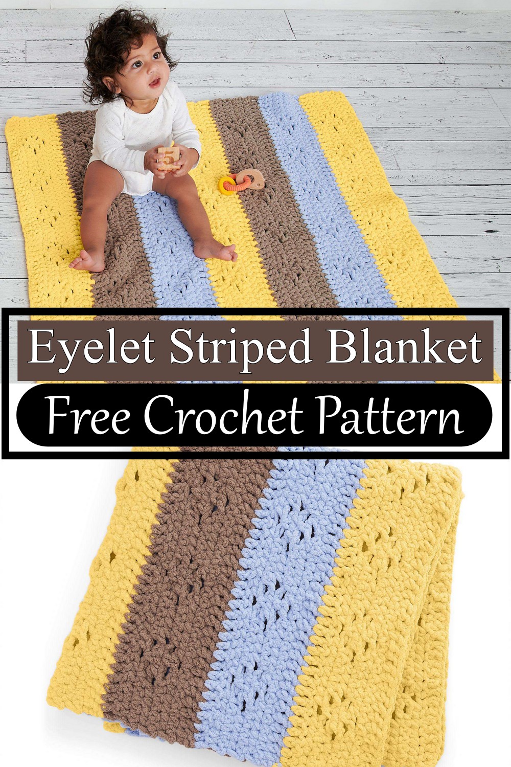 Eyelet Striped Blanket