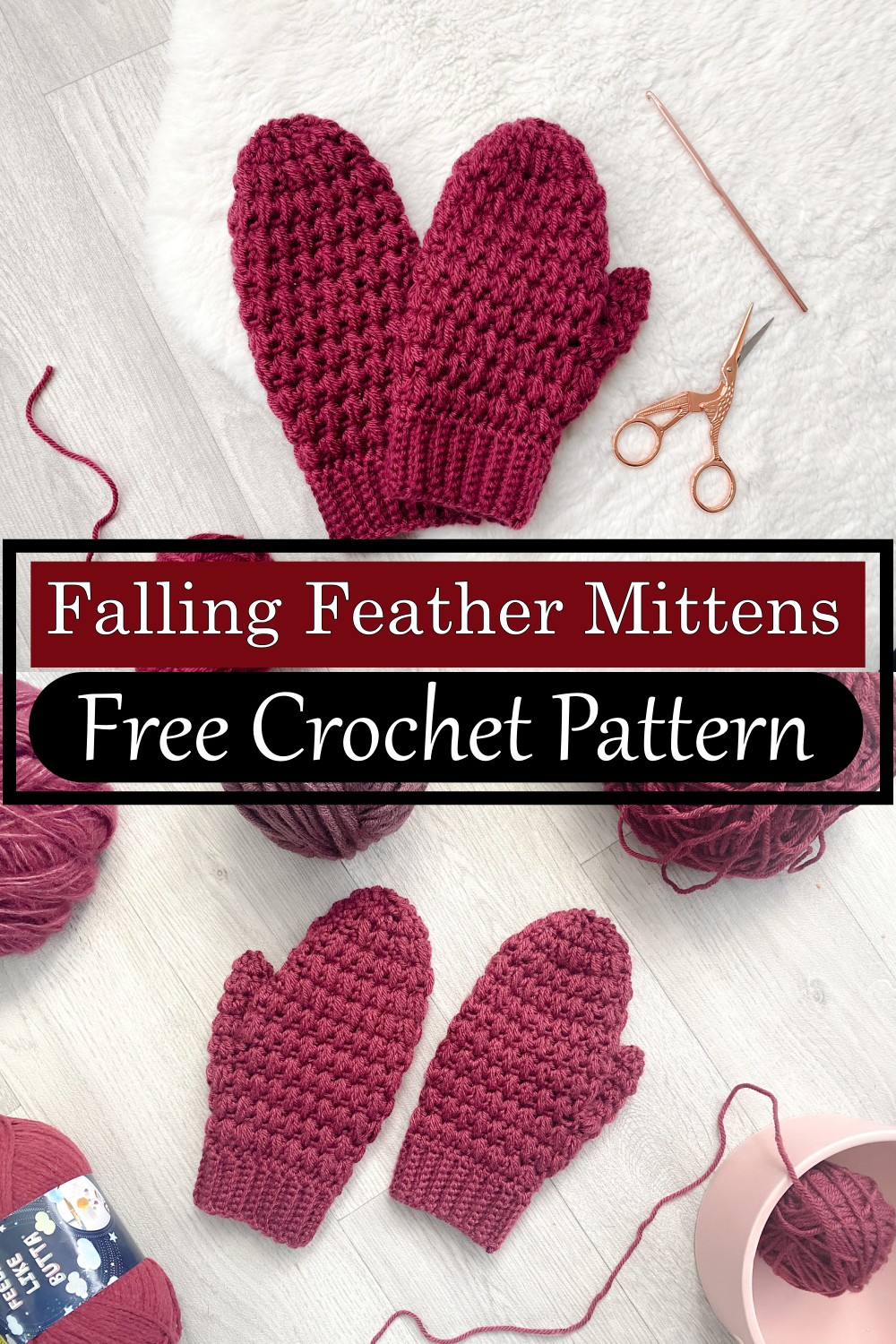 Falling Feather Mittens