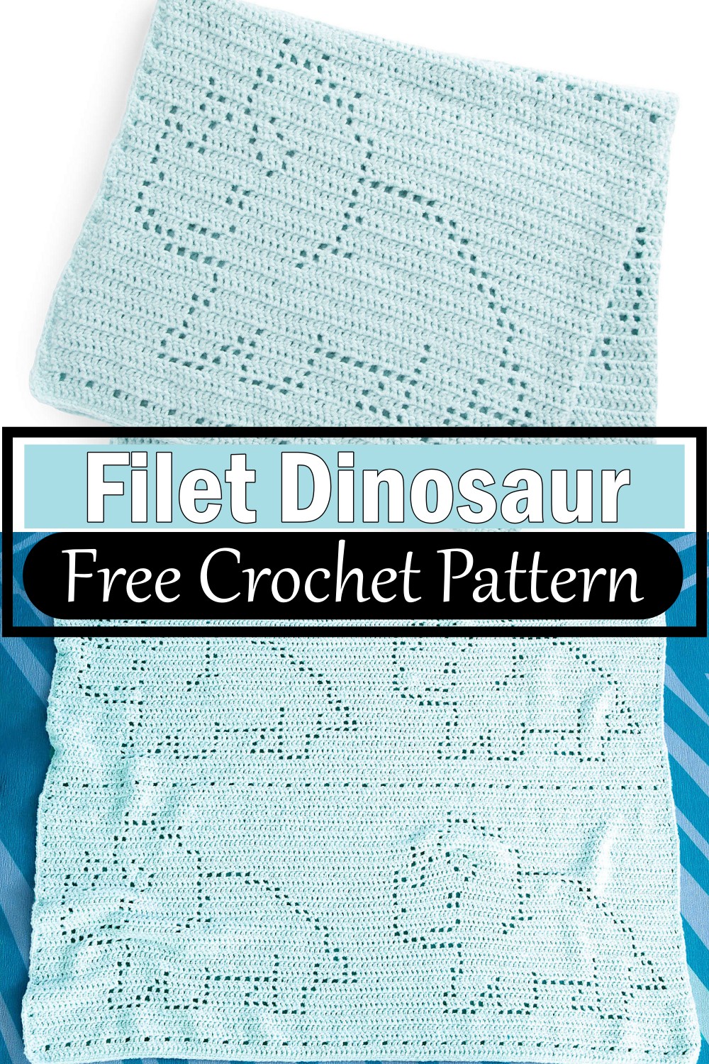 Filet Crochet Dinosaur