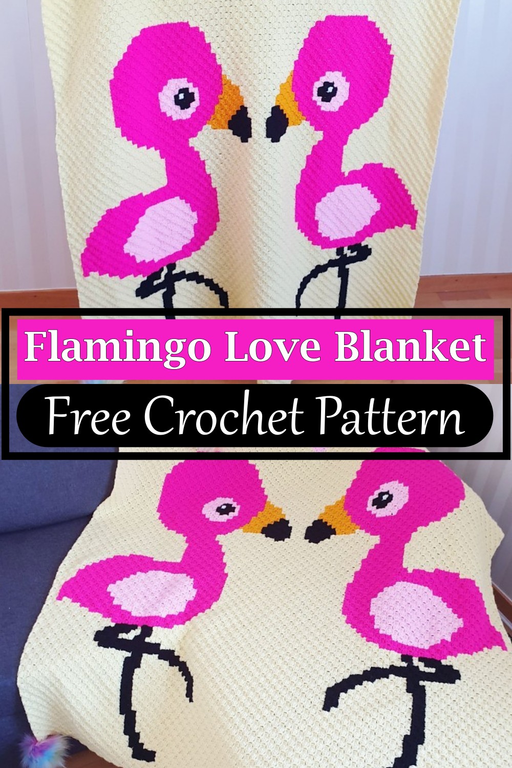 Flamingo Love Blanket
