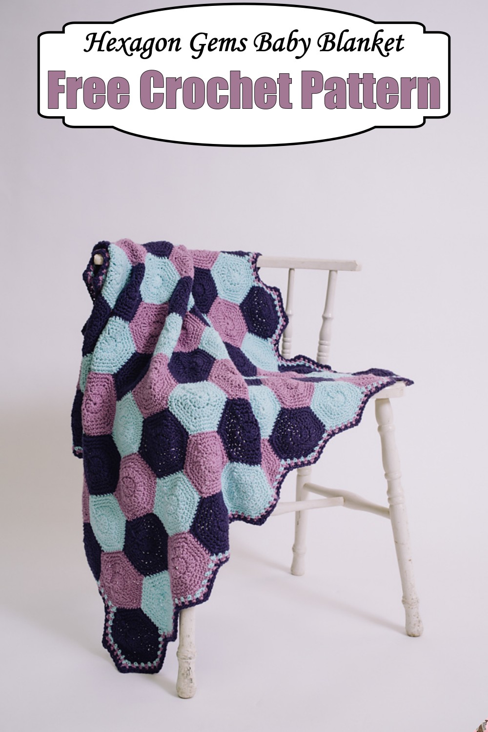 Hexagon Gems Baby Blanket