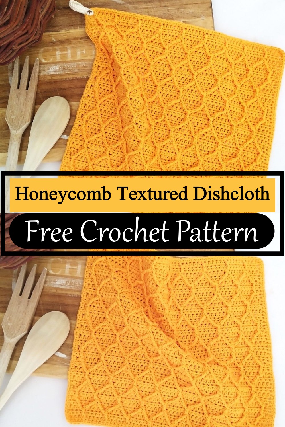 Honeycomb Textured Dishcloth