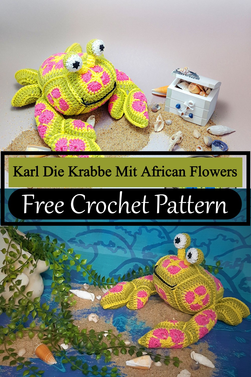 Karl Die Krabbe Mit African Flowers