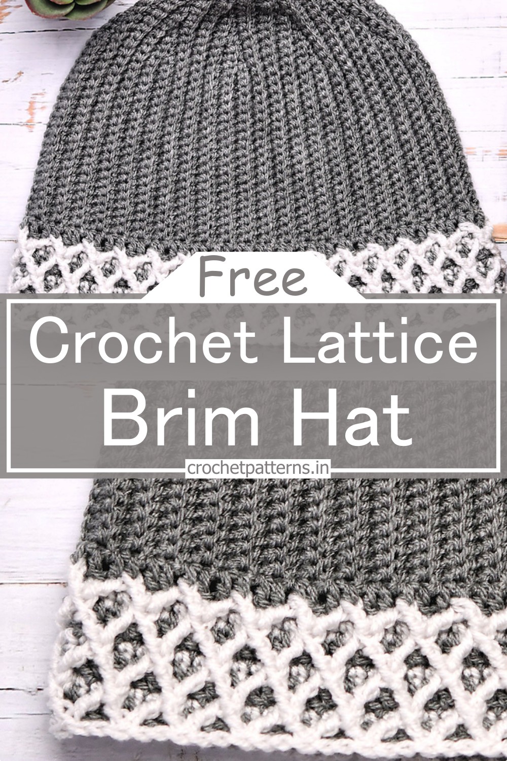 Lattice Brim Hat