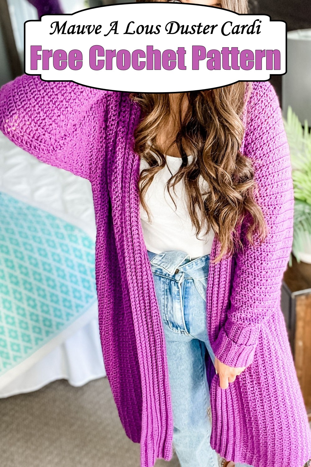 Mauve A Lous Duster Cardi