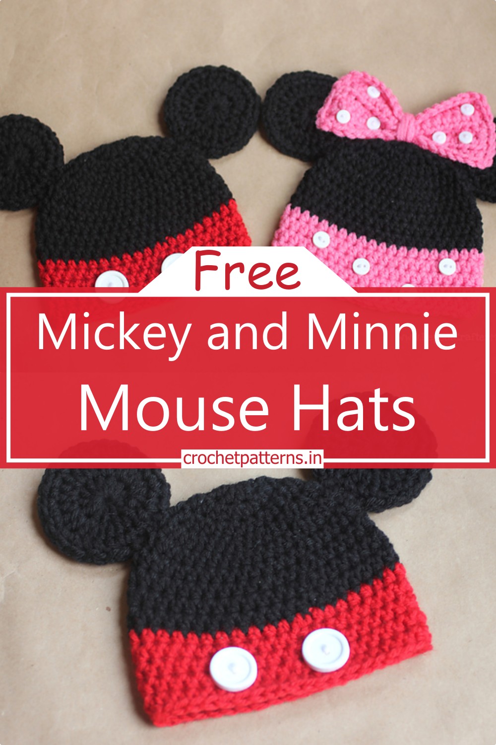 Mickey and Mouse Hats
