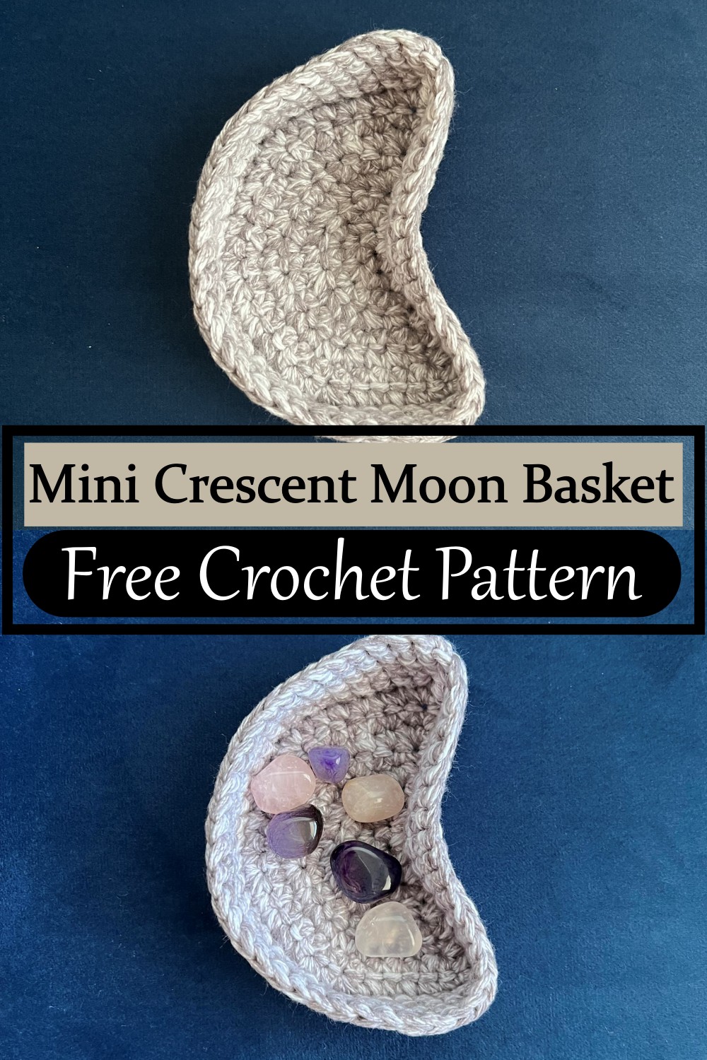 Mini Crescent Moon Basket