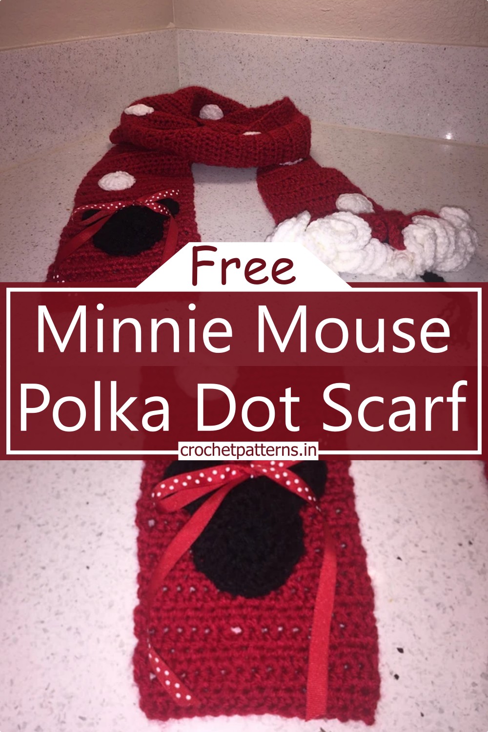 Minnie Mouse Polka Dot Scarf