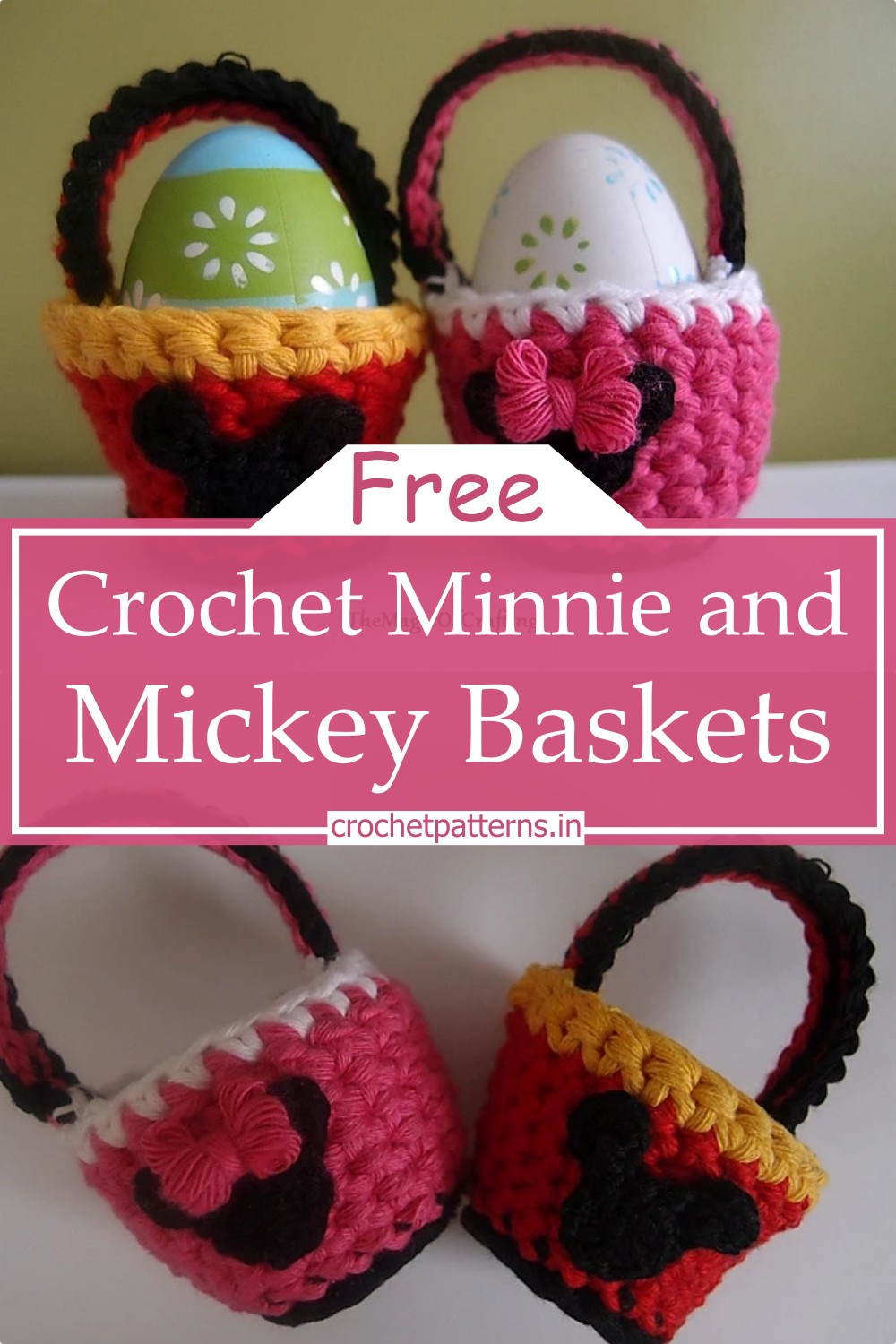 Minnie and Mickey Baskets