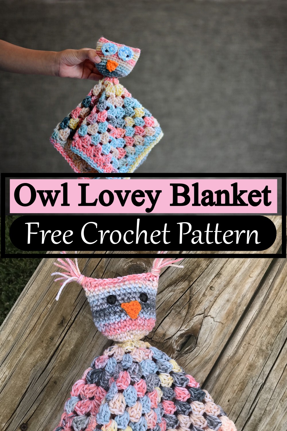 Owl Lovey Blanket 1