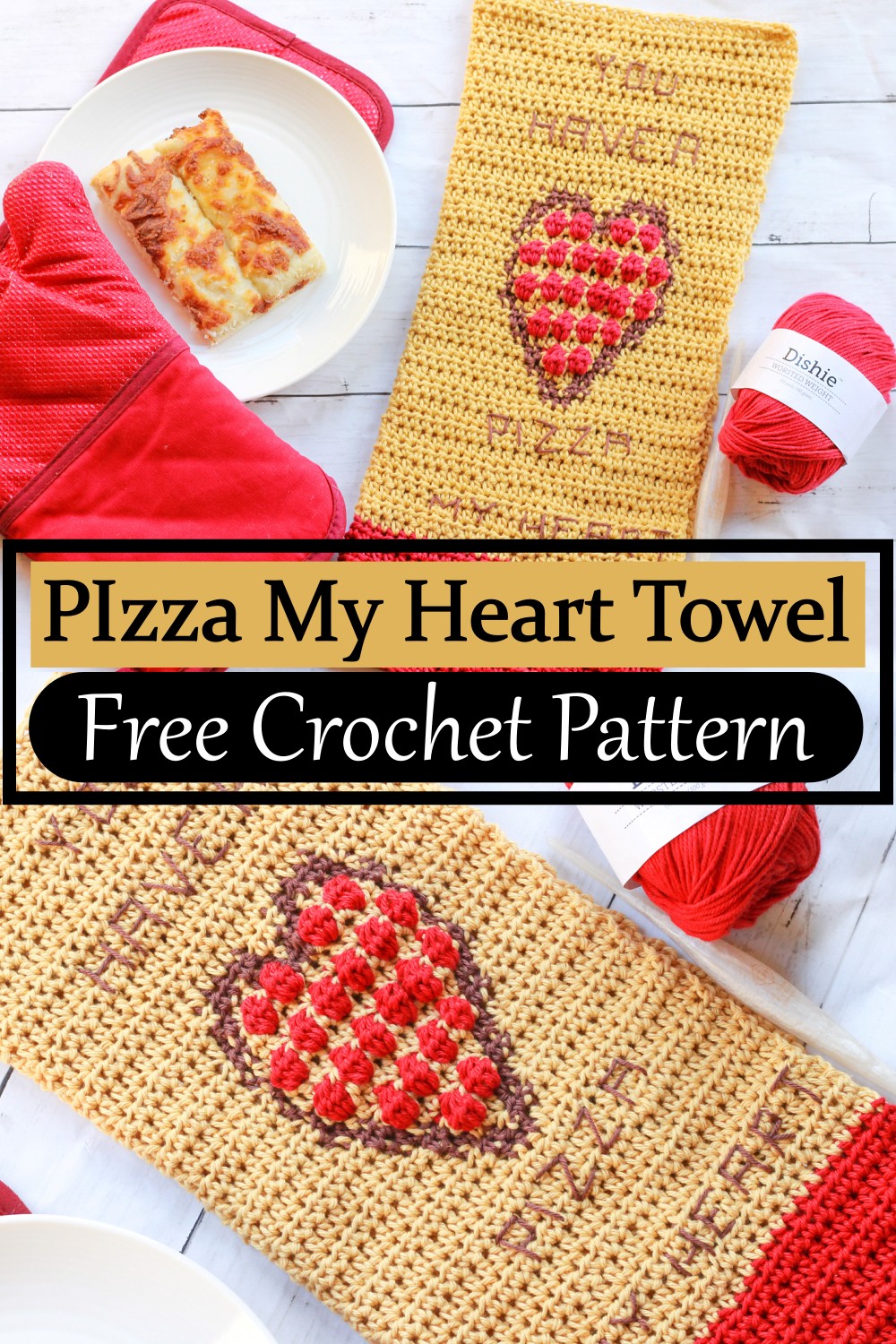 PIzza My Heart Towel