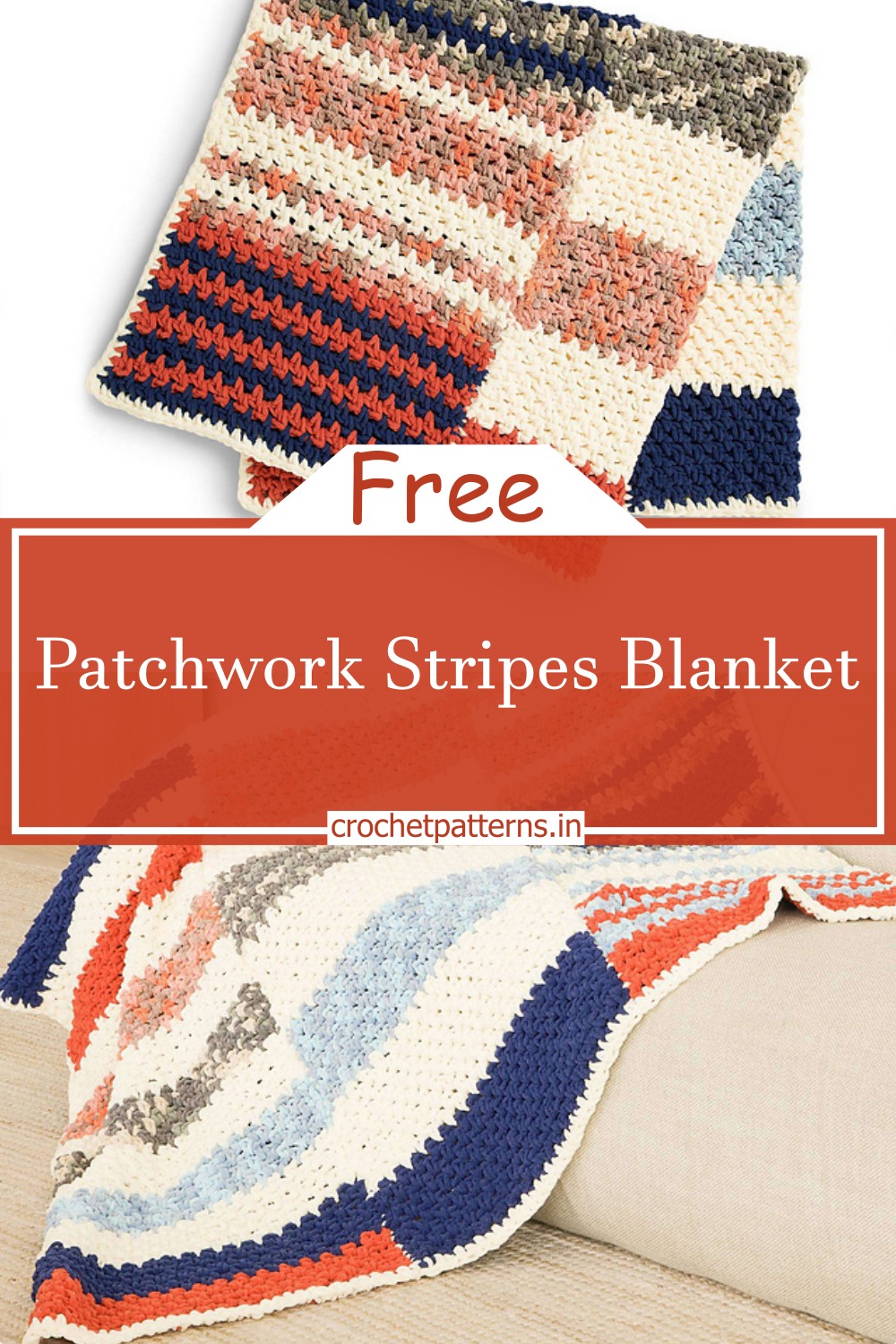 Patchwork Stripes Blanket