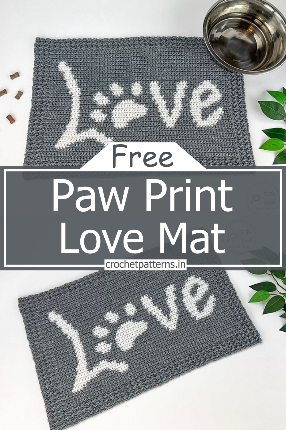Paw Print Love Mat