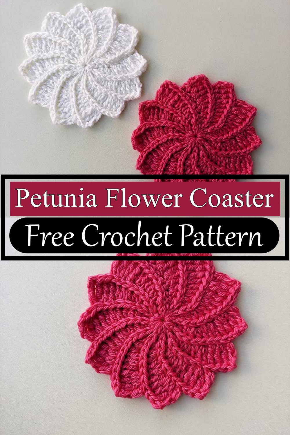Petunia Flower Coaster