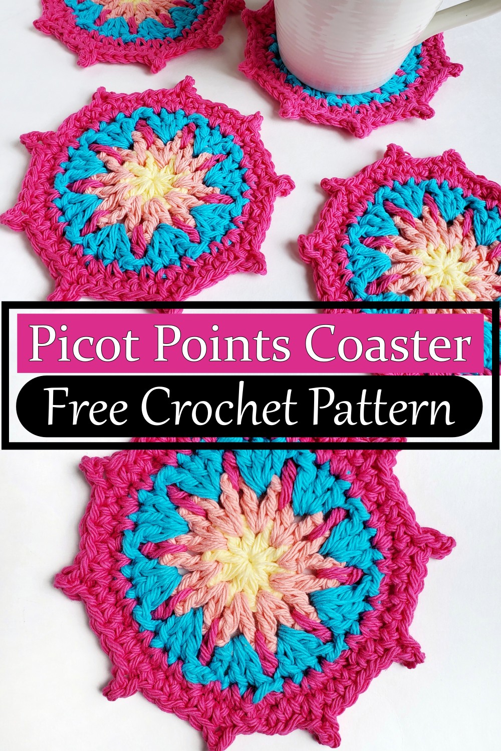 Picot Points Coaster