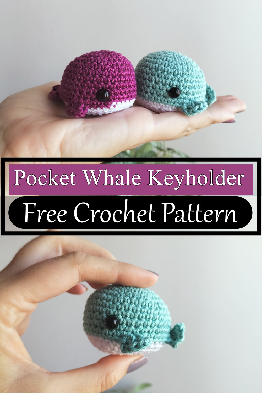 Pocket Whale Keyholder