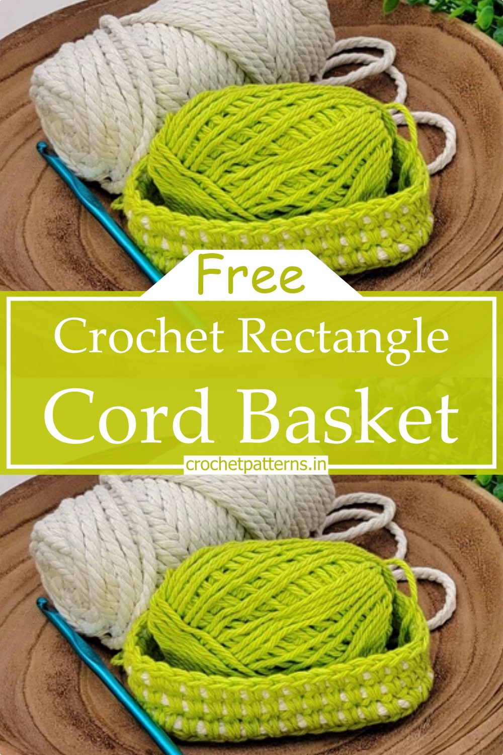 Rectangle Cord Basket