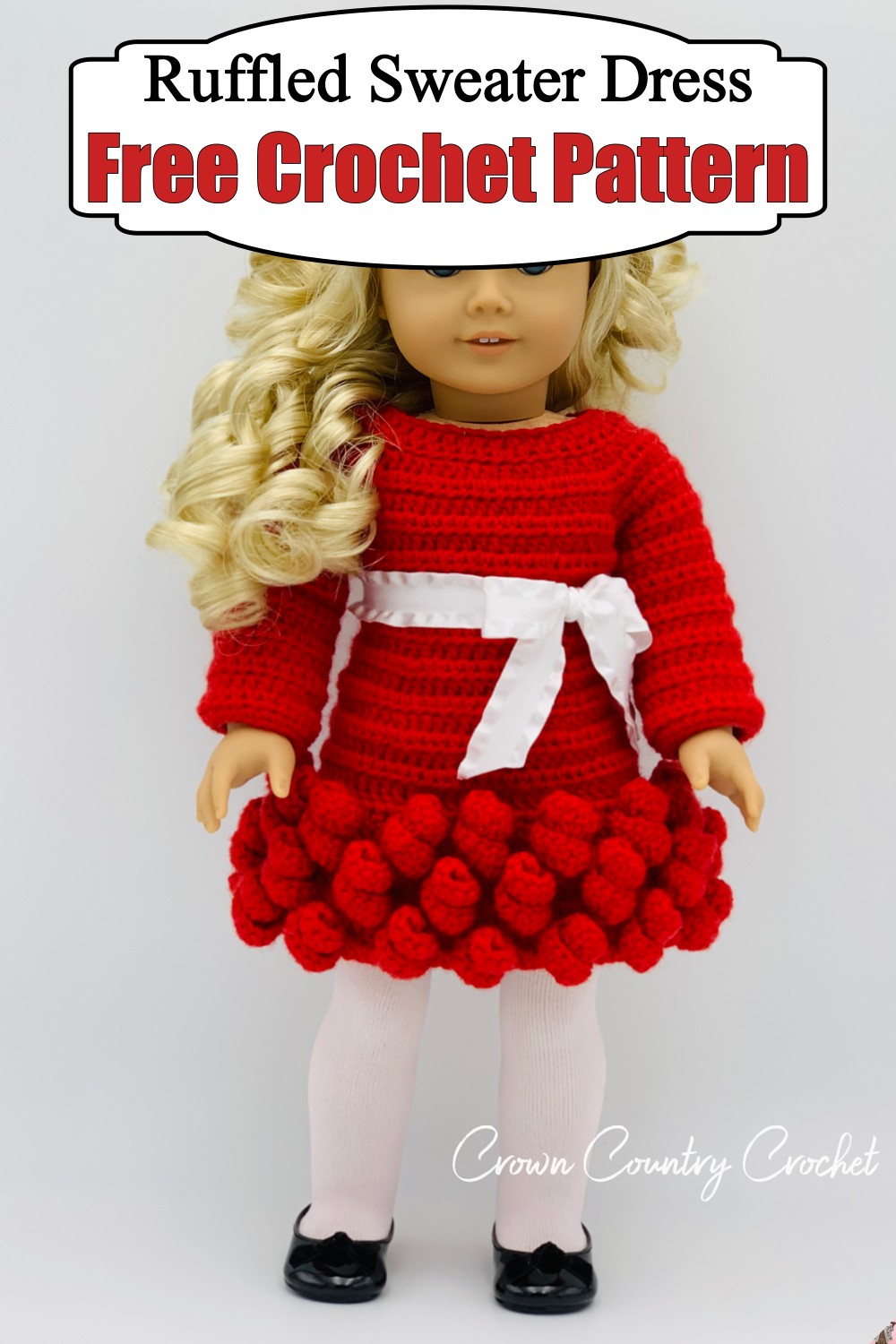 Ruffled Sweater Dress