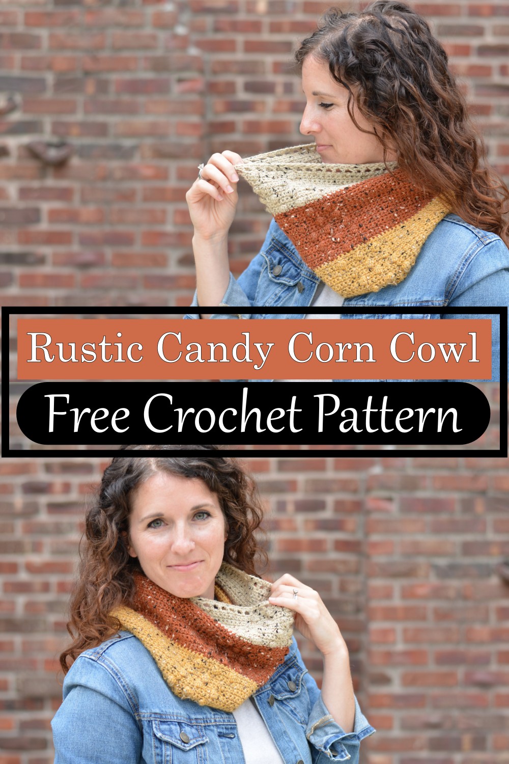 Rustic Candy Corn Cowl
