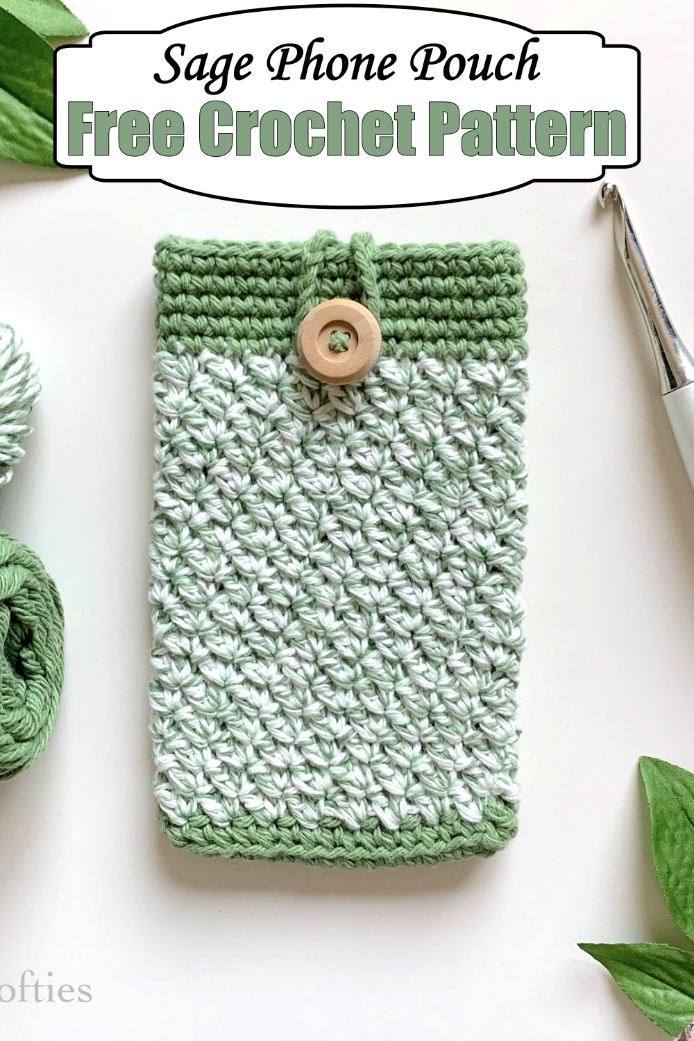 Sage Phone Pouch