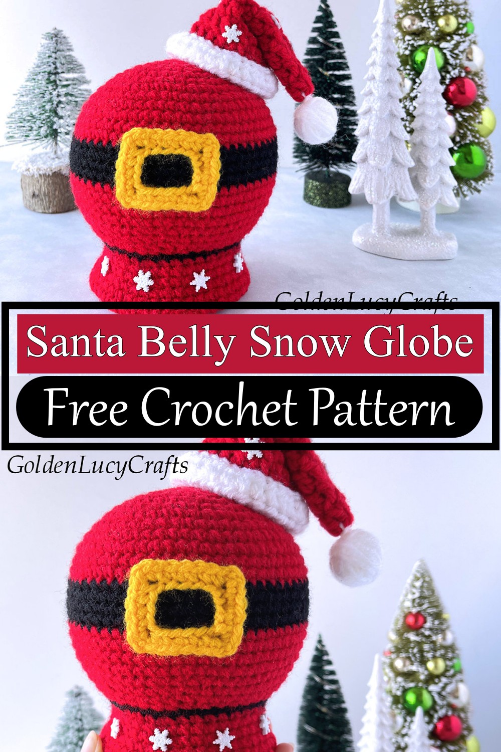 Santa Belly Snow Globe