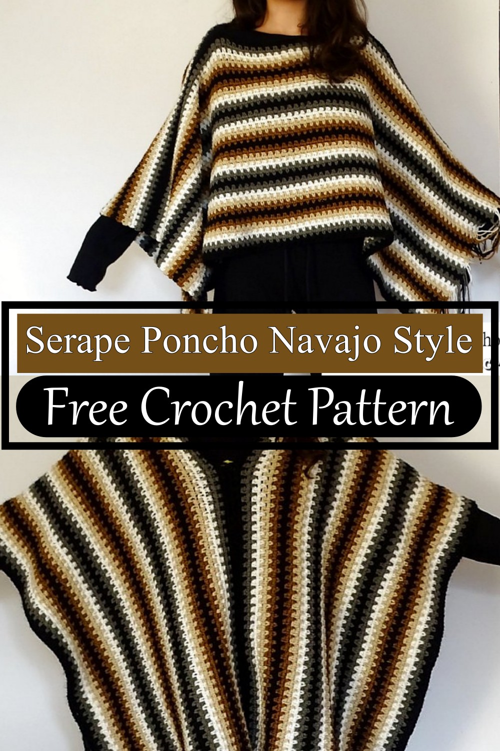 Serape Poncho Navajo Style