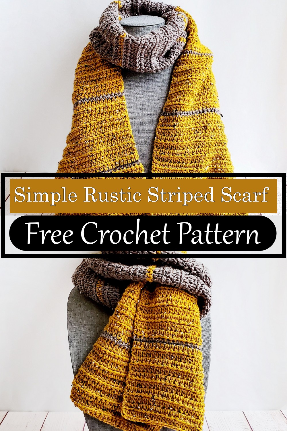 Simple Rustic Striped Scarf