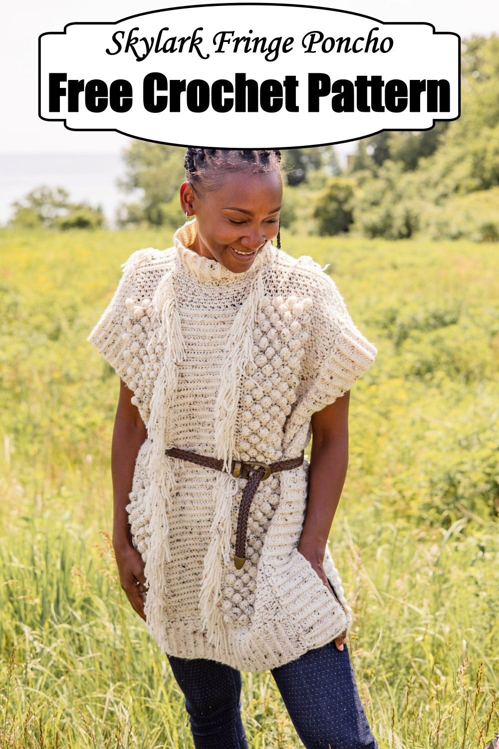 Skylark Fringe Poncho