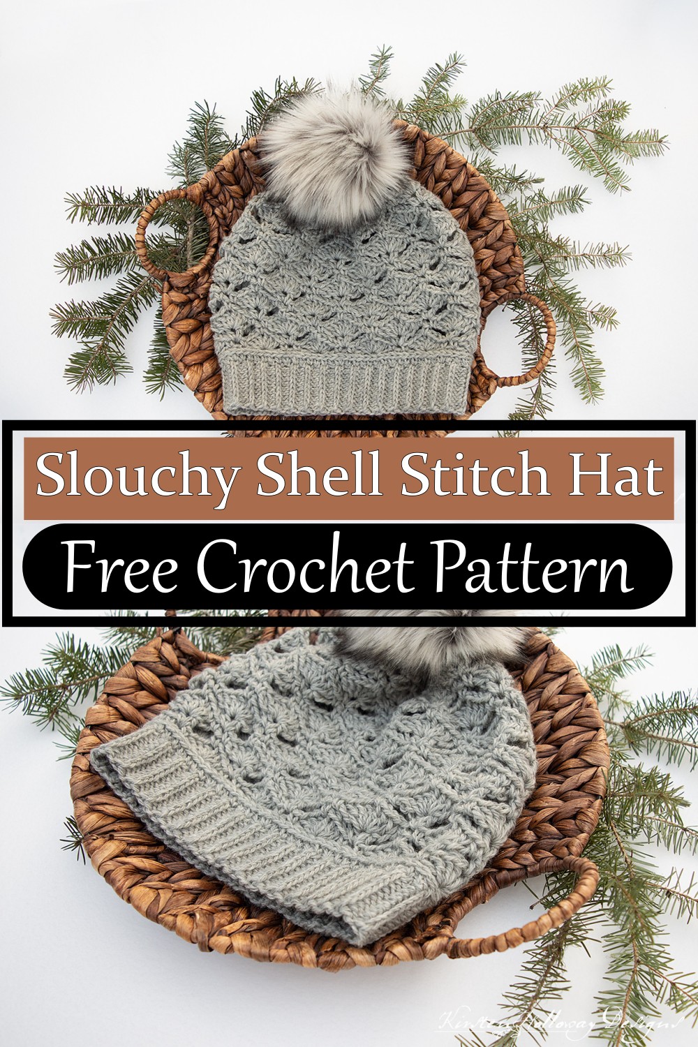 Slouchy Shell Stitch Hat