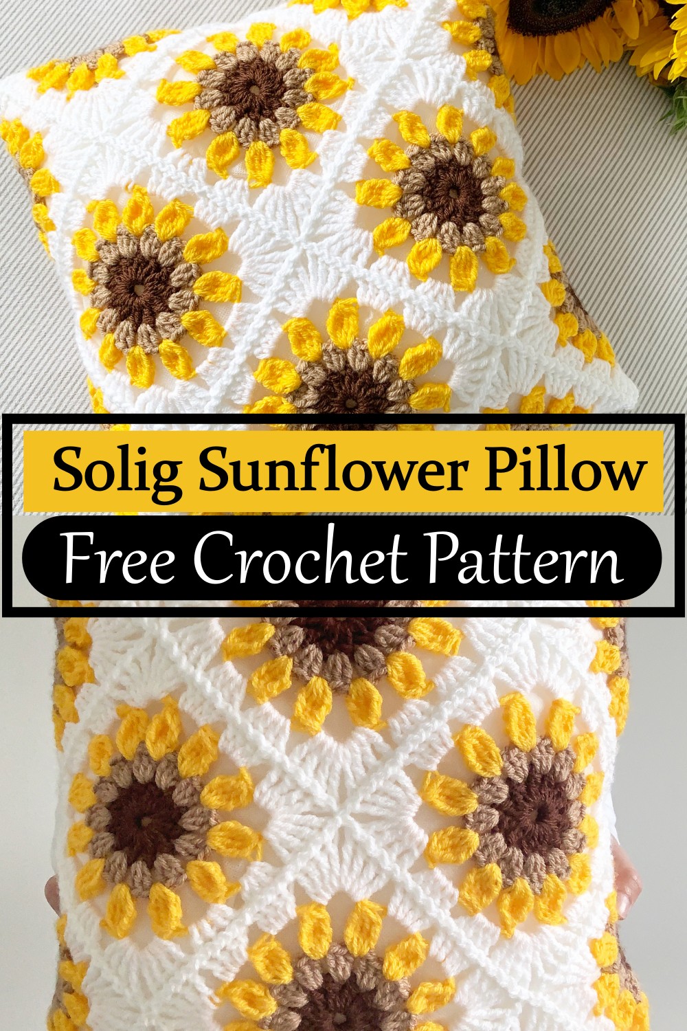 Solig Sunflower Pillow