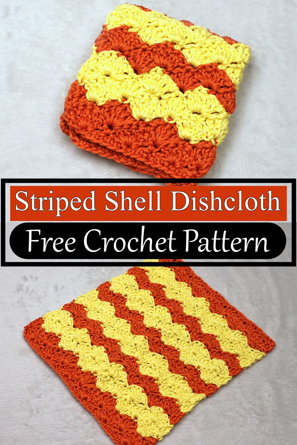Striped Shell Dishcloth
