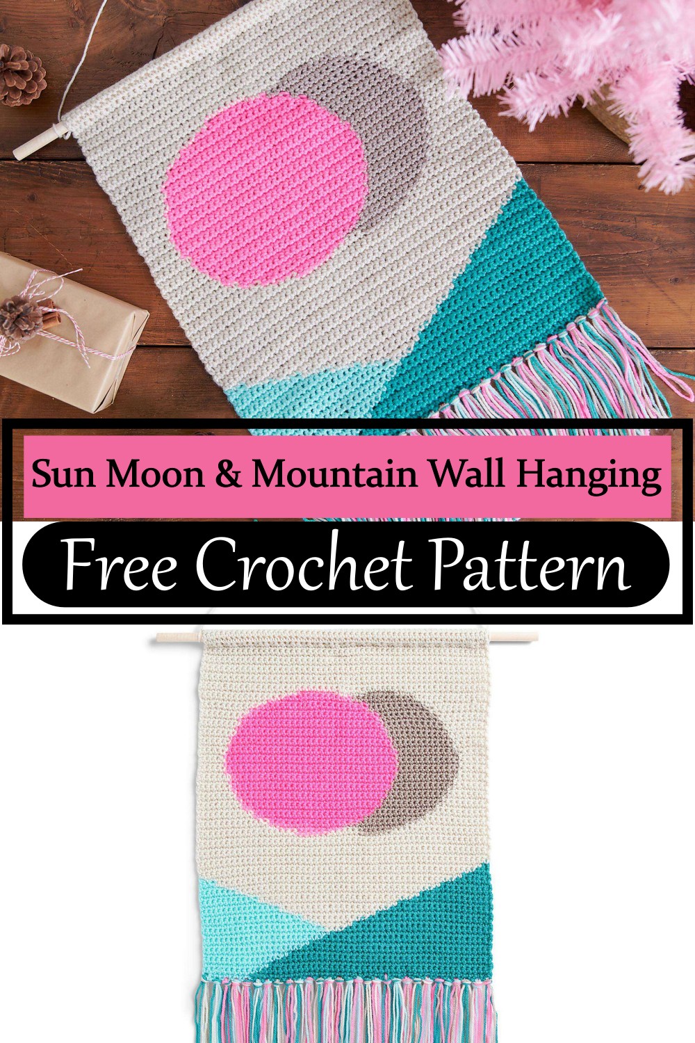 Sun Moon & Mountain Wall Hanging