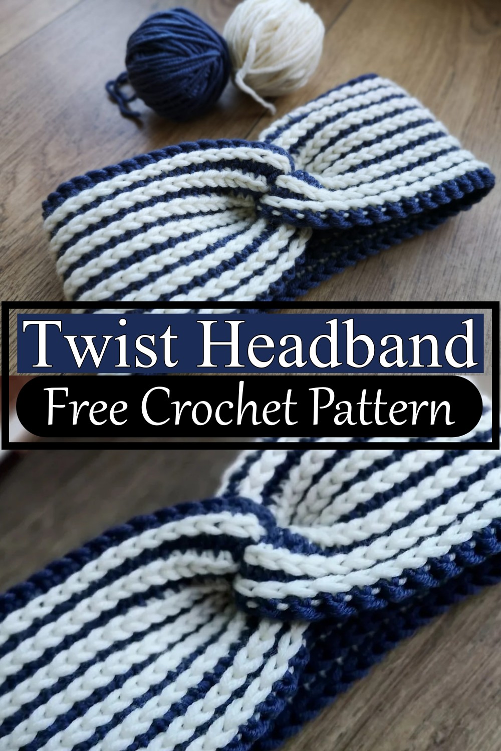 Striped Twist Headband