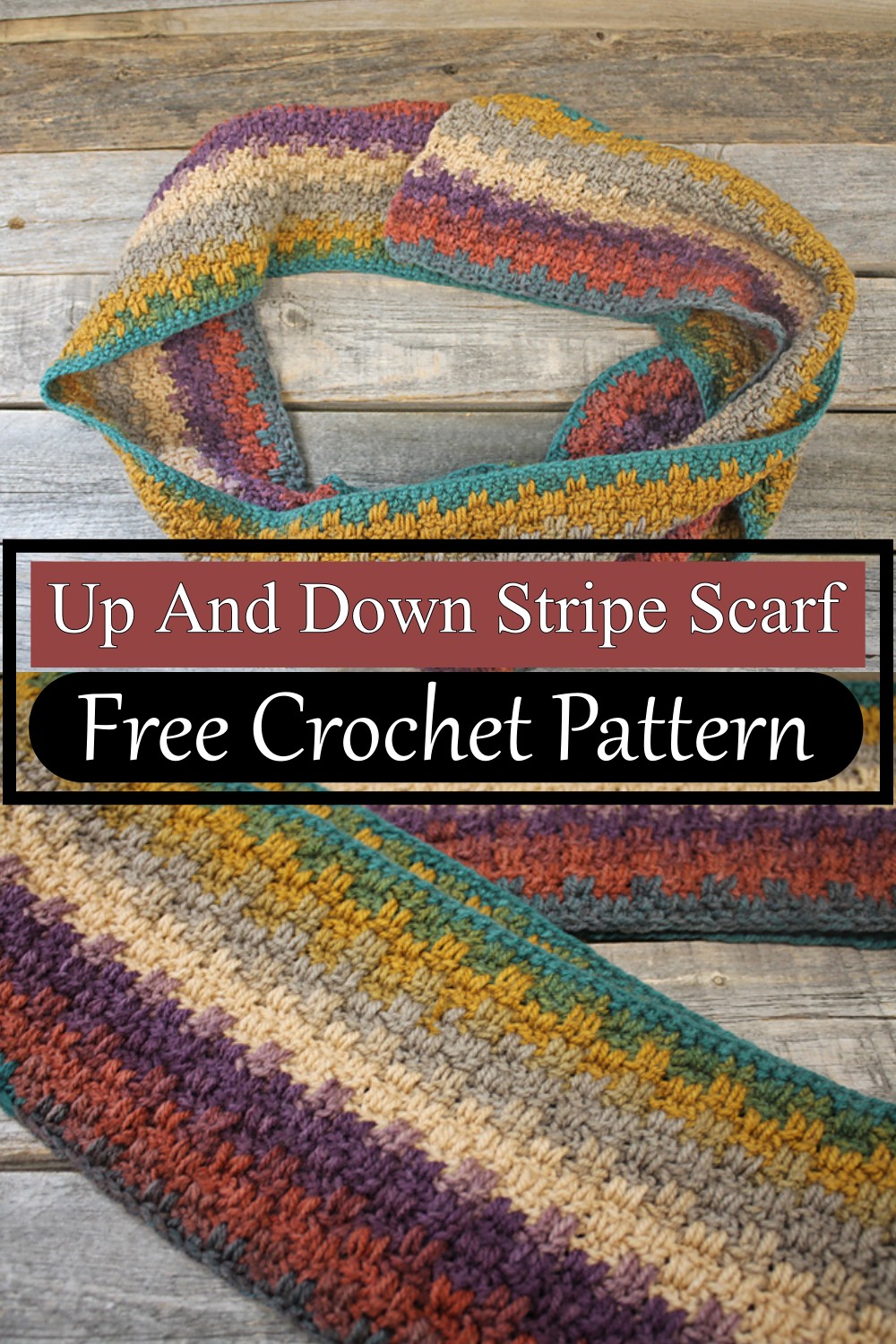 Up And Down Stripe Scarf