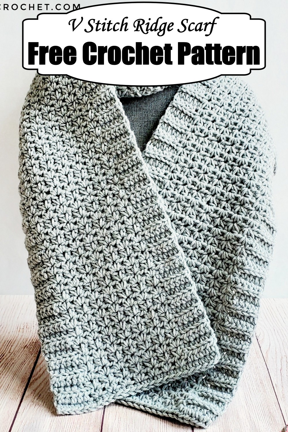 V Stitch Ridge Scarf