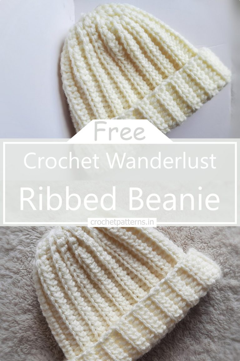 15 Crochet Ribbed Beanie Patterns For Winter