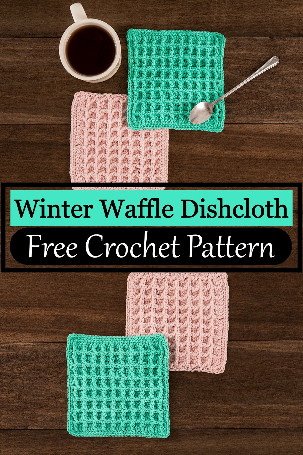 Winter Waffle Dishcloth