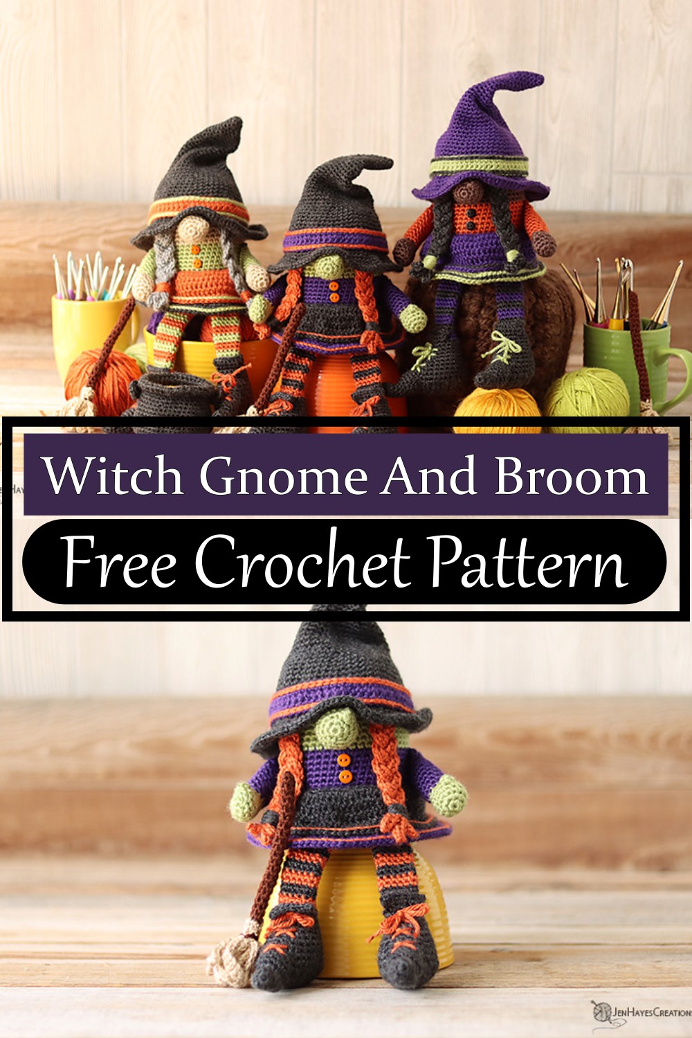 Witch Gnome And Broom