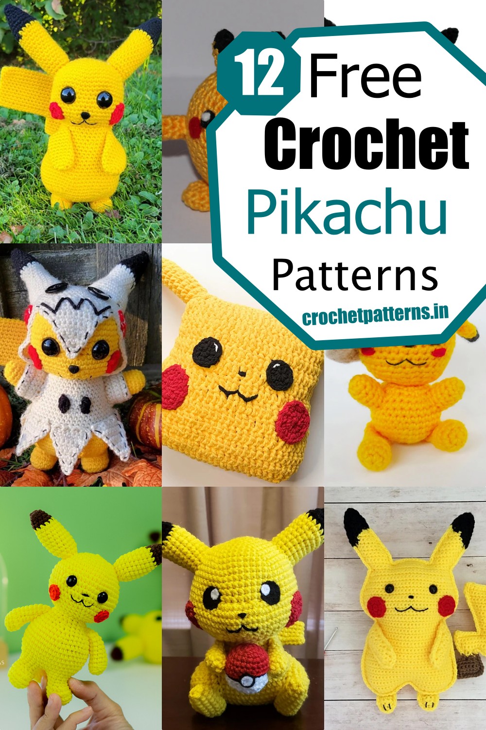 12 Crochet Pikachu Amigurumi Patterns 