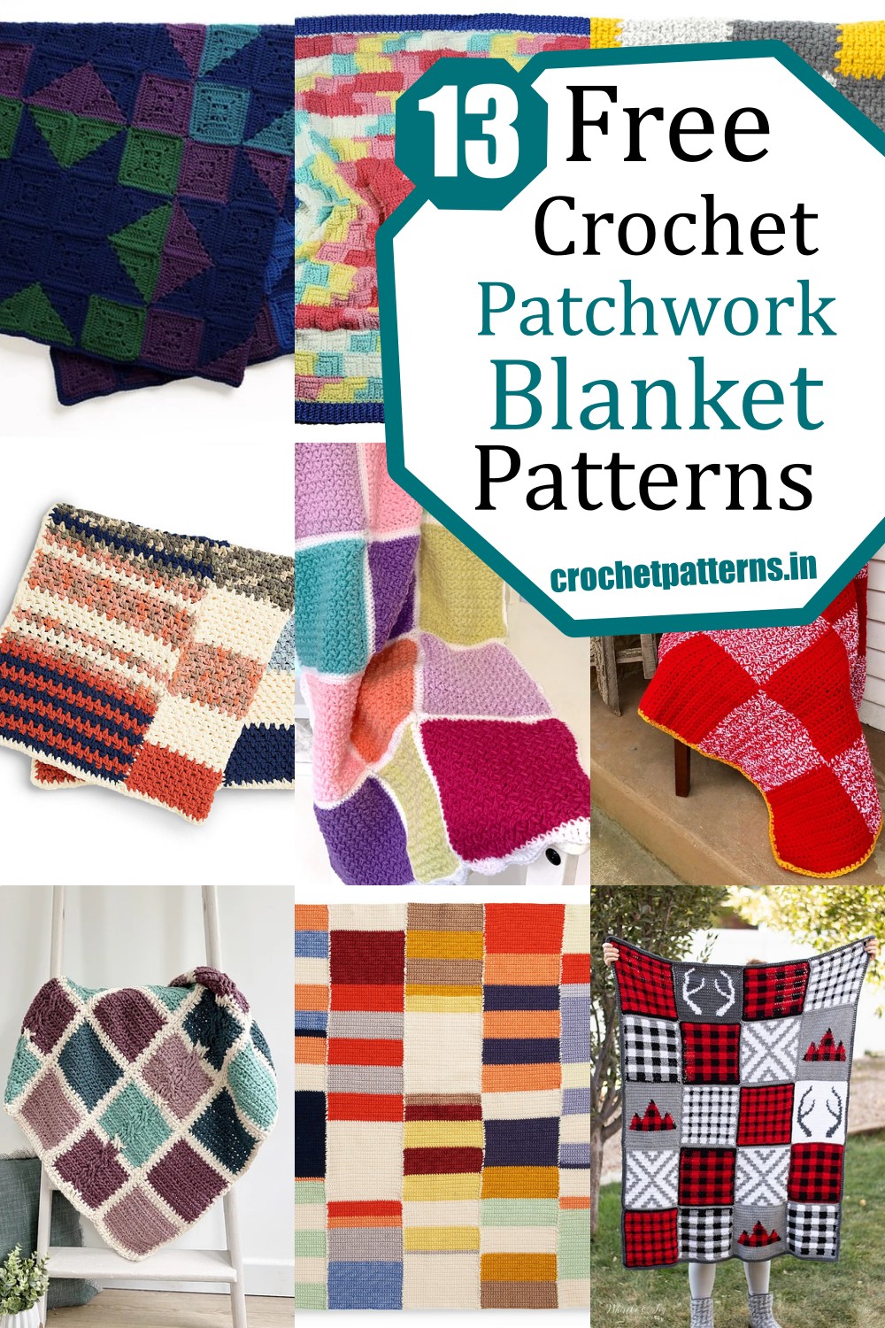 13 Crochet Patchwork Blanket Patterns