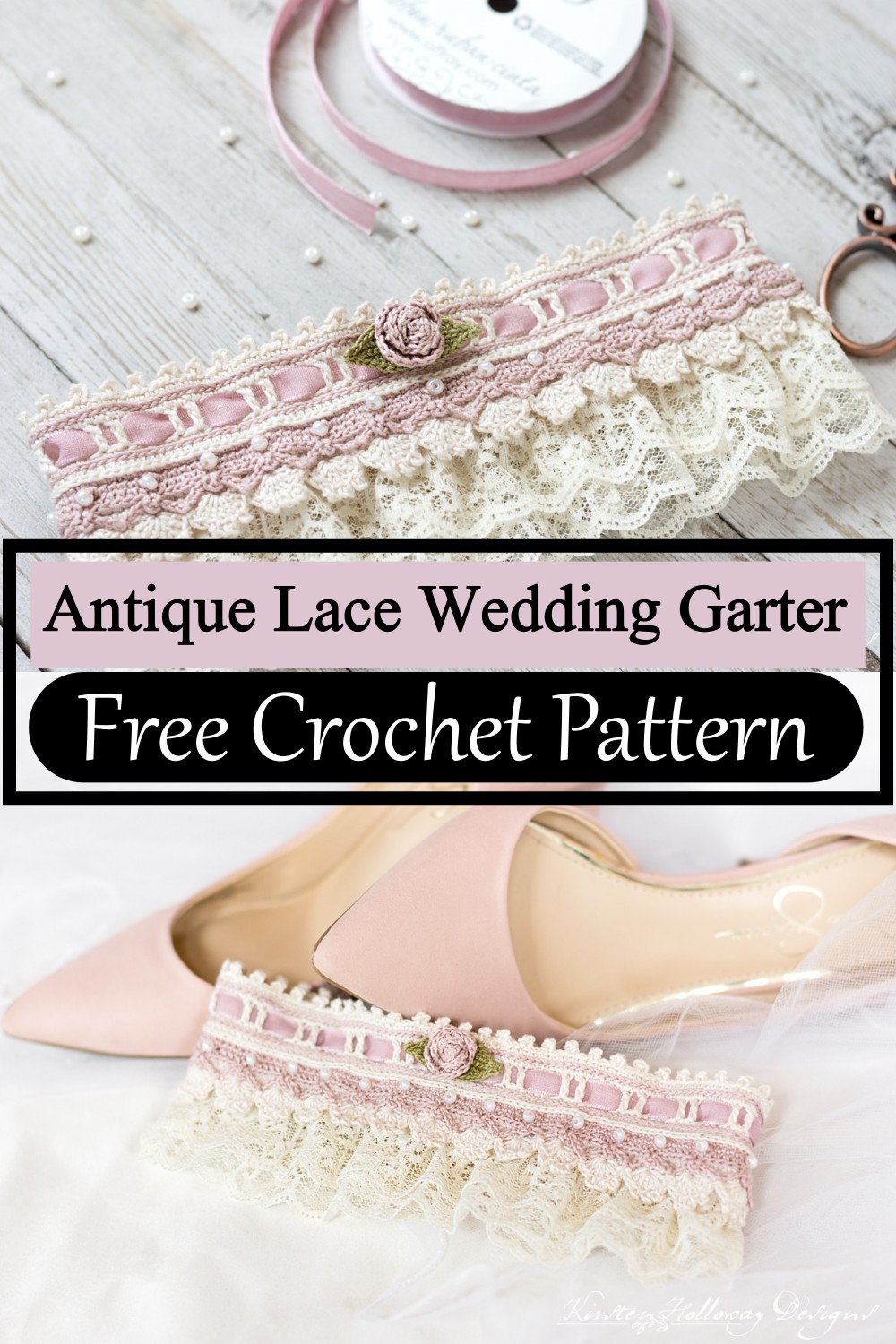 Antique Lace Wedding Garter