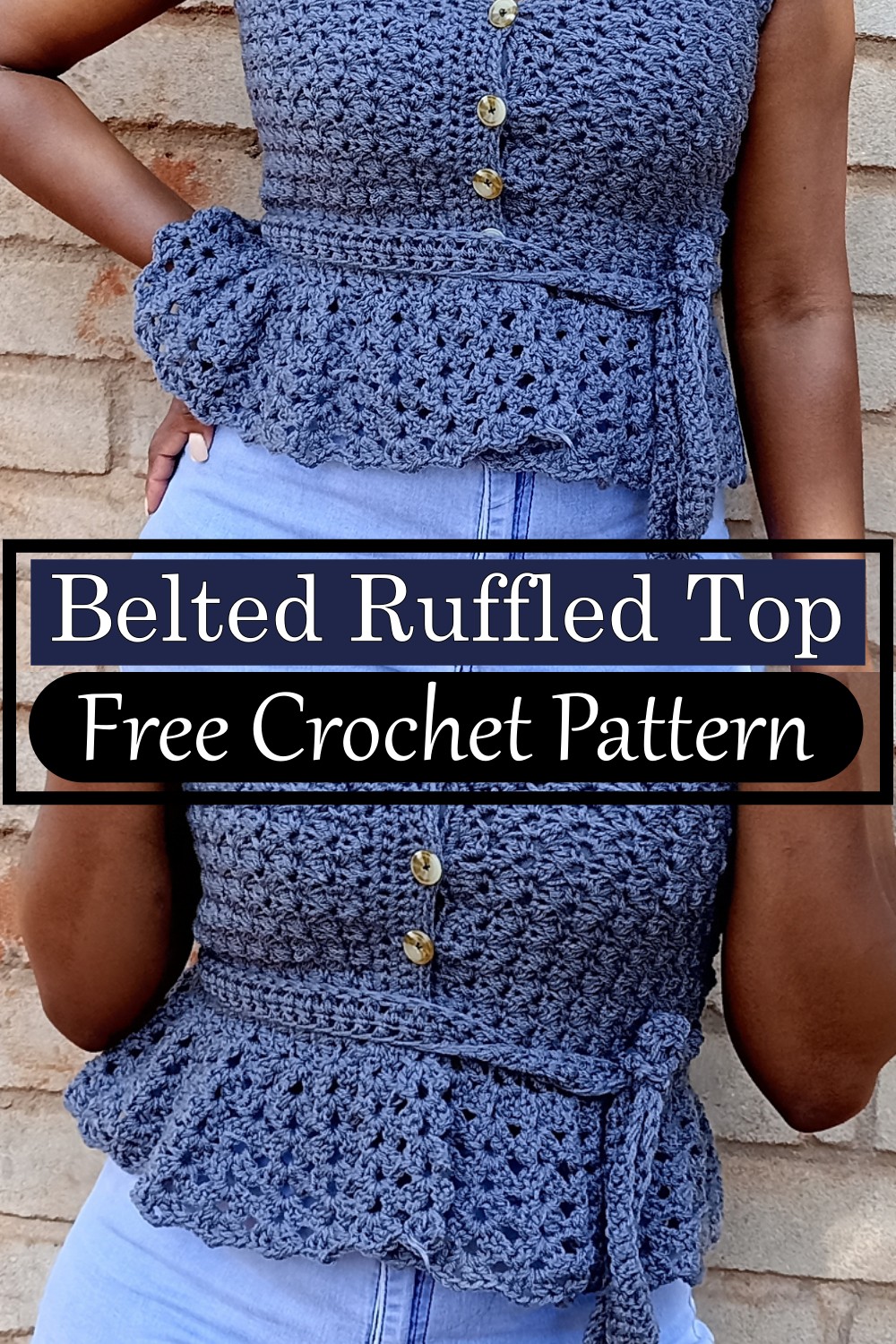 Belted Ruffled Top